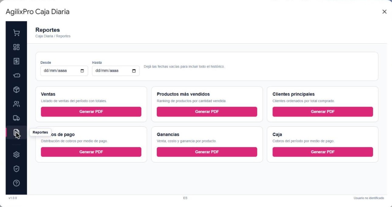 Reportes de ventas en PDF